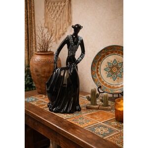 Vintage Royal Haeger Matador Planter Black Ceramic Spain Bullfighter Statue